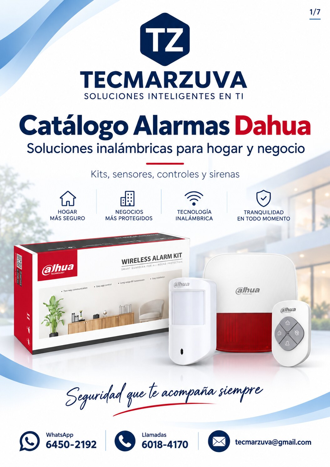 Portada catálogo de alarmas Dahua