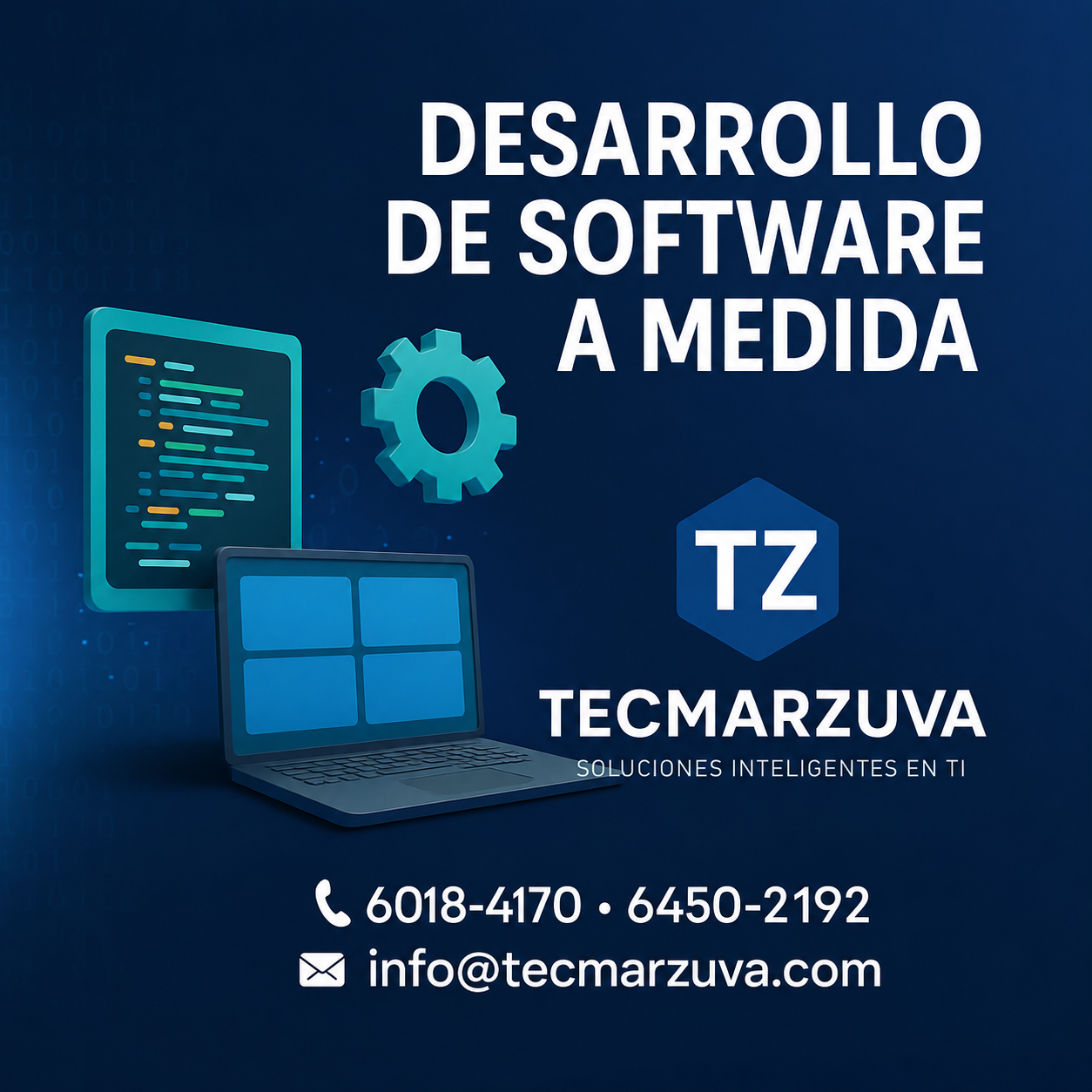 Desarrollo de software a medida de TECMARZUVA